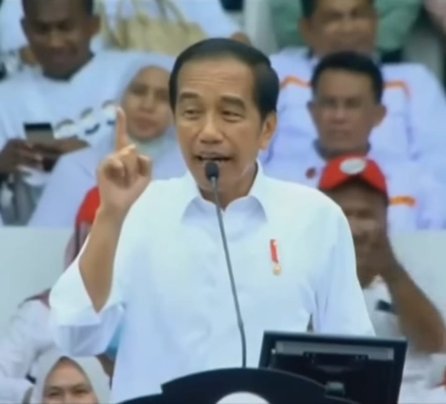 Jokowi bicara pemimpin rambut putih.