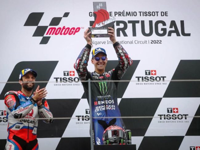 Fabio Quartararo memenangkan MotoGP Portugal 2022. (Foto: elconfidencial)