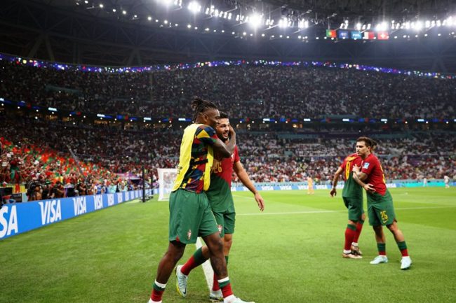 Goncalo Ramos merayakan gol pada laga Portugal Vs Swiss di babak 16 besar Piala Dunia 2022. (Foto: Portugal National Football Team)