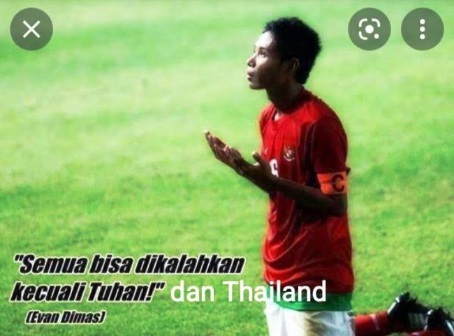 Meme Indonesia gagal kalahkan Thailand. (Foto: Twitter @extratimeindonesia)
