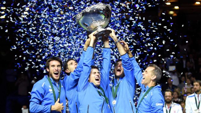 Tim tenis Argentina saat menjuarai Piala Davis 2016. (Foto: atptour)