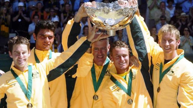 Tim tenis Australia saat memenangkan Piala Davis 2003. (Foto: news com au)