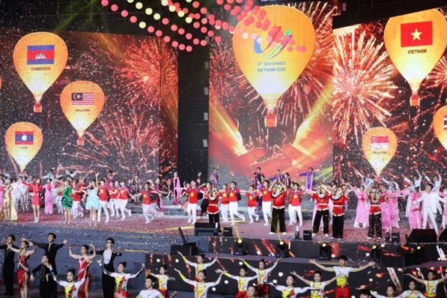 Upacara penutupan SEA Games 2021 di Hanoi Vietnam. (Foto: vietnamplus)