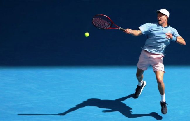 Jenson Brooksby menumbangkan unggulan 2 Casper Ruud di babak kedua Australian Open 2023. (Foto: ATP)