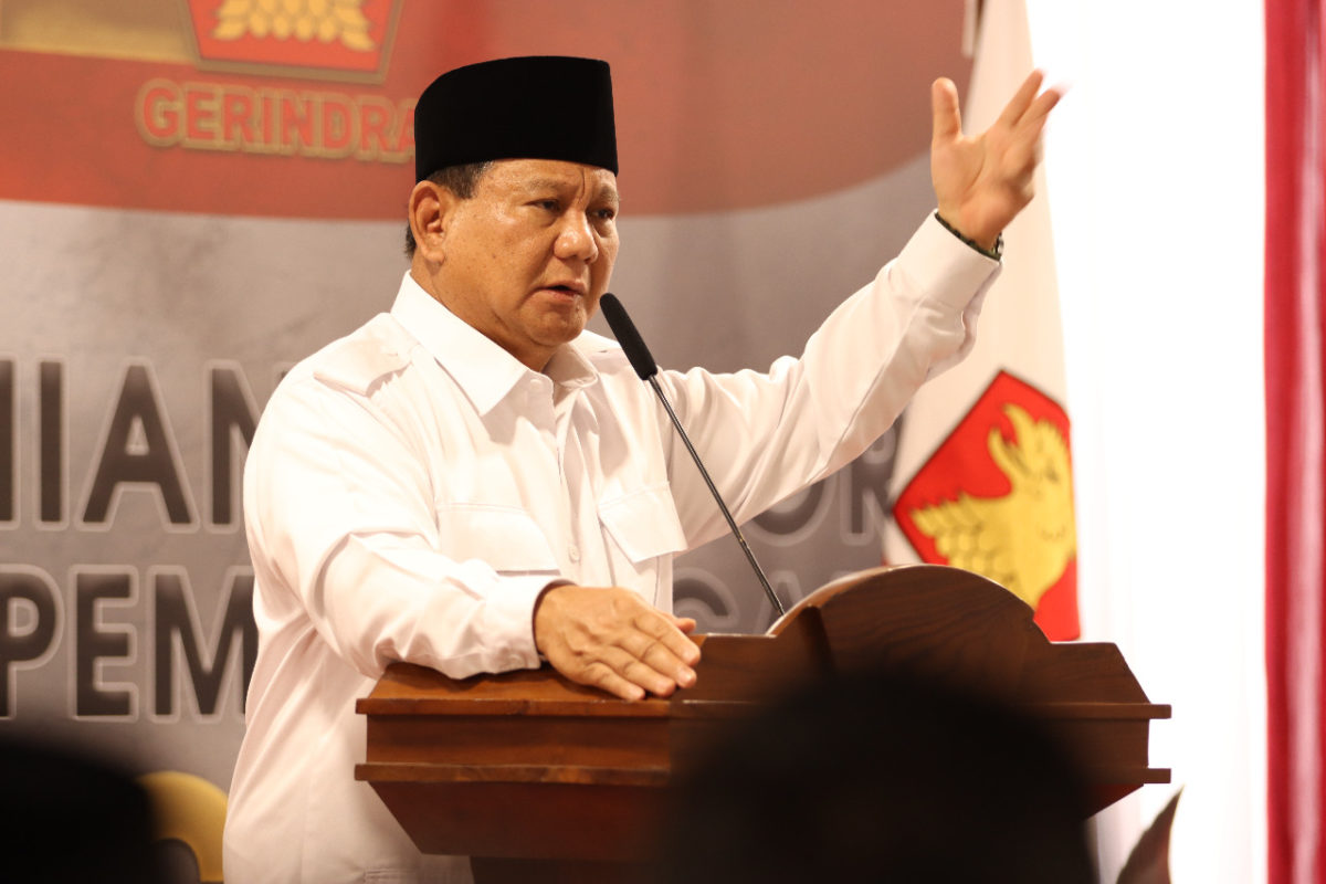 Ketum DPP Partai Gerindra Prabowo Subianto