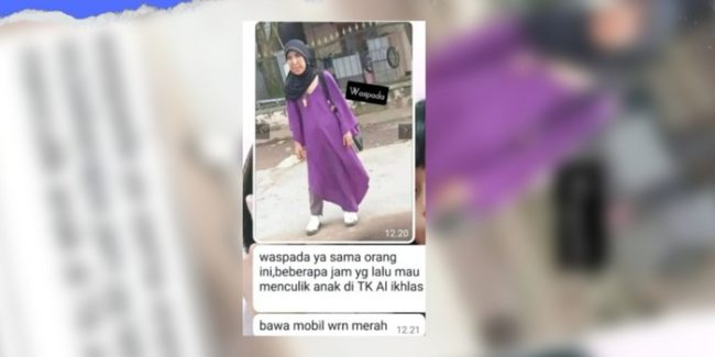 Diduga pelaku penculikan anak di Tanjung Priok, Jakarta Utara (Dok medsos