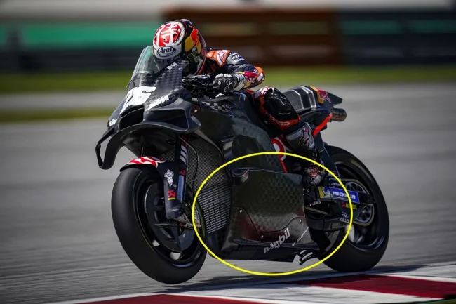 Fairing baru KTM RC16 di tes shakedown Sepang jelang tes pramusim MotoGP 2023. (Foto: GPOne)