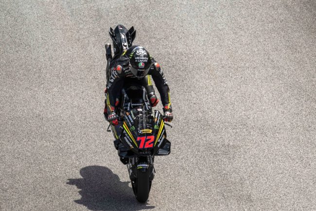 Marco Bezzechi di tes Sepang tes pramusim MotoGP 2023 hari pertama. (Foto: Mooney VR46 Racing Team)
