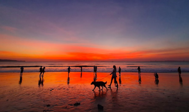 Sunset Pantai Kedonganan Bali (Foto: googlemaps/TimBisBaliChannel)