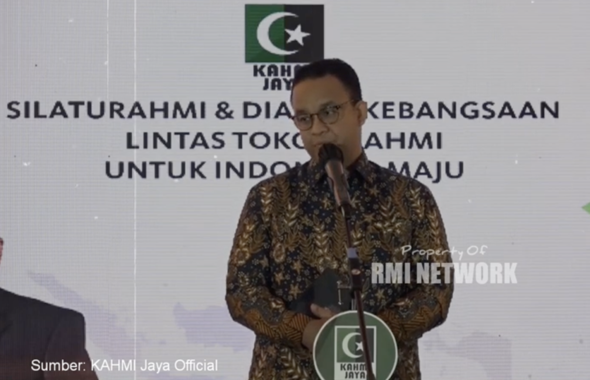 Pernyataan Anies ini disampaikan dalam acara Dialog Kebangsaan yang digelar KAHMI Jaya di kawasan Ancol, Jakarta, Kamis malam, 16 Maret 2023.
