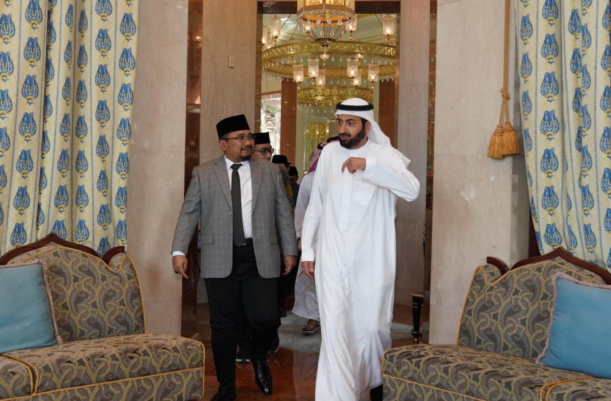 Menteri Agama Cholil Qoumas bertemu Menteri Haji dan Umrah Arab Saudi Tawfiq F Al Rabiah pada Minggu, 12 Maret 2023.