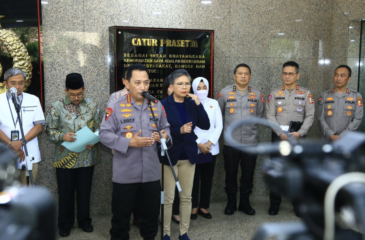 Kapolri Jenderal Listyo Sigit Prabowo menyampaikan sistem ganjil genap saat mudik lebaran 2023.