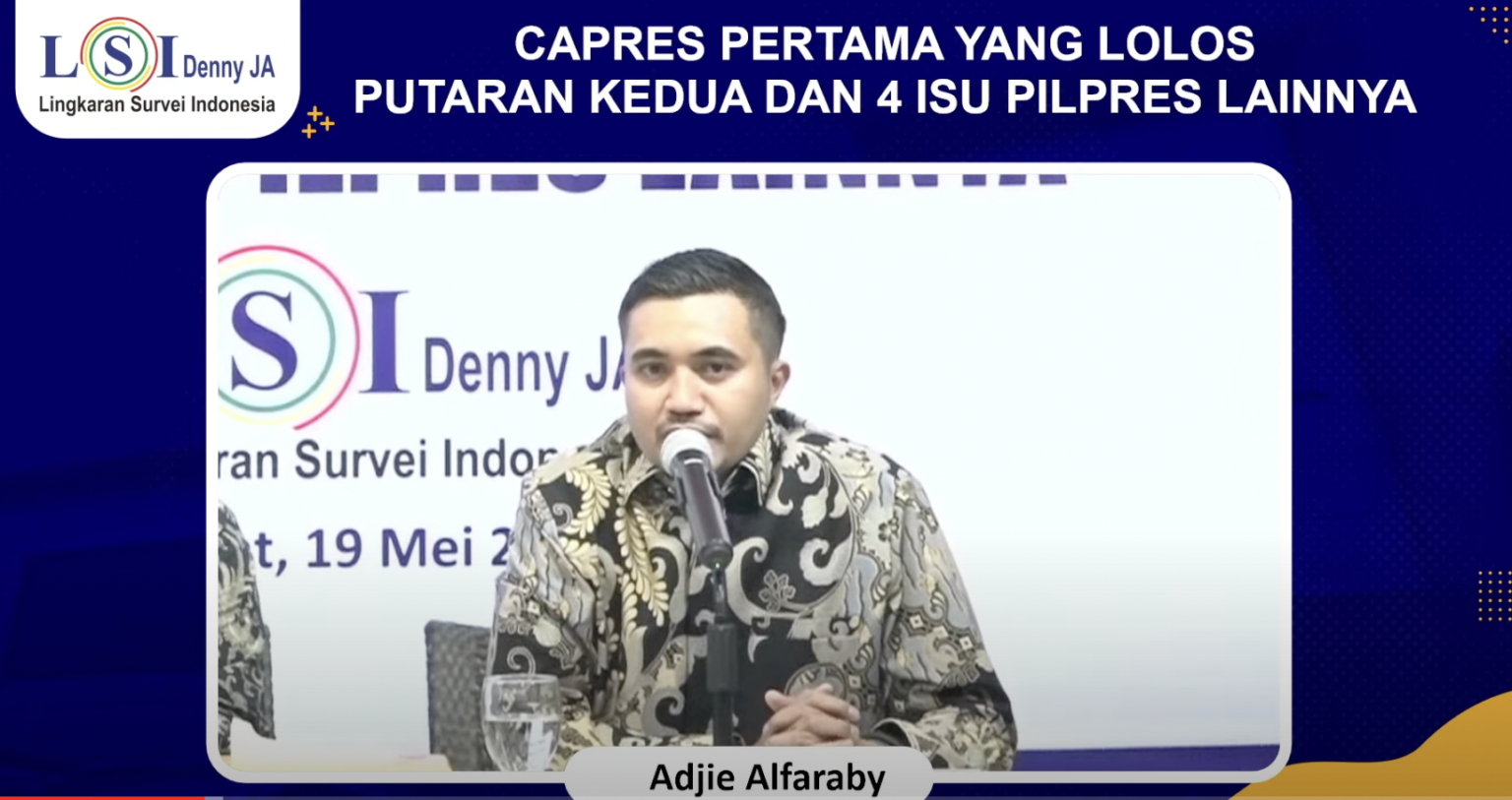 Lingkaran Survei Indonesia (LSI) Denny JA kembali mengeluarkan survei terbaru mengenai elektabilitas calon presiden (capres) pada Pemilu 2024.