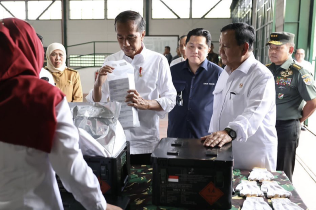  Prabowo Subianto, Erick Thohir dan Presiden Jokowi. (IG Prabowo)