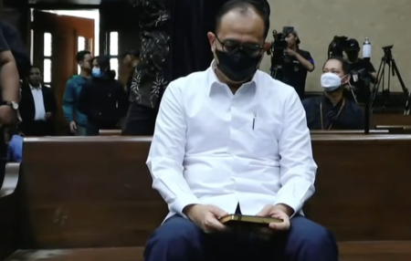 Rafael Alun Trisambodo menjalani sidang perdana di Pengadilan Tipikor, Jakarta Pusat.
