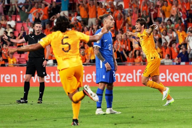 Hasil Belanda Vs Yunani pada matchday 5 Grup B Kualifikasi Piala Eropa 2024. (Foto: Netherlands National Football Team)