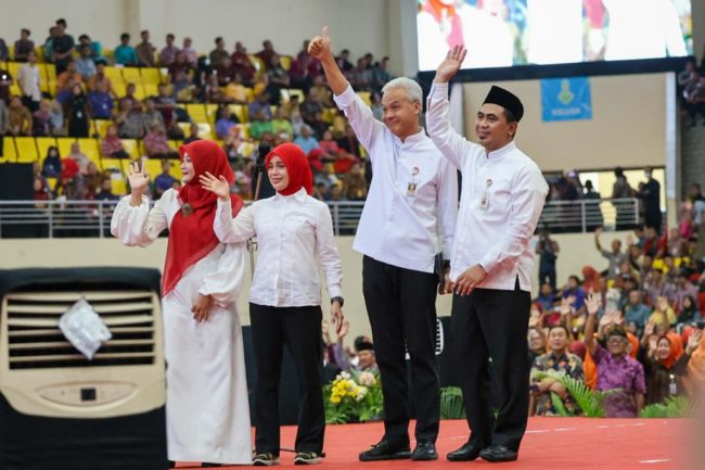 hari terakhir Ganjar Pranowo dan Taj Yasin Maimoen menjabat sebagai Gubernur dan Wakil Gubernur Jawa Tengah.