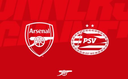 Prediksi skor Arsenal Vs PSV pada matchday 1 Grup B Liga Champions 2023/2024. (Foto: Arsenal)
