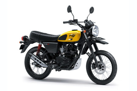 Kawasaki W175TR warna terbaru pearl brillian yellow (Dok.PT. KMI)