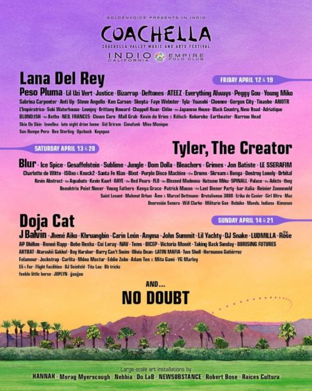 Line Up Coachella 2024