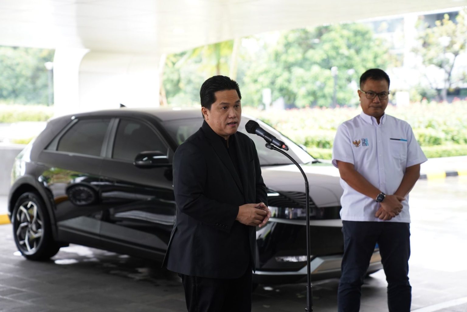 Pejabat Kementerian BUMN resmi pakai kendaraan listrik, ini kata Erick Thohir (Dok.Kementerian BUMN)