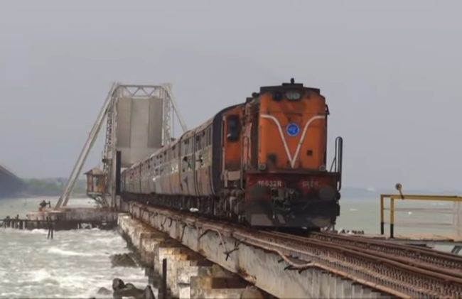 Rameswaram di India, salah satu jalur kereta api paling ekstrem di dunia (Dok YouTube Support)