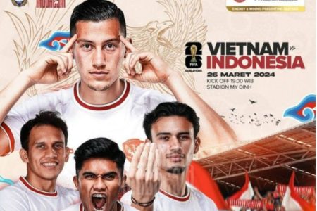 Indonesia akan bertandang ke markas Vietnam pada matchday ke-4 Kualifikasi Piala Dunia 2026 Zona Asia