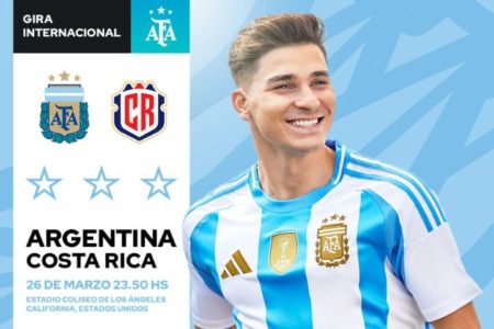 Timnas Argentina akan menghadapi Kosta Rika di Los Angeles Memorial Coliseum pada laga uji coba