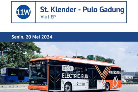 Catat Rutenya! Transjakarta Operasikan Rute Baru 11W: Stasiun Klender - Pulo Gadung Via JIEP Mulai Senin, 20 Mei 2024