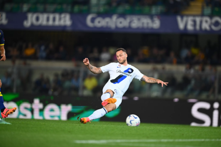 Marko Arnautovic cetak 2 gol saat Inter Milan menghadapi Hellas Verona